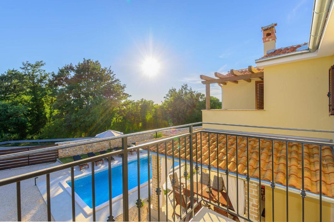 Villa David - Luxurious Secluded Villa With A Heated Pool Butkovici  Bagian luar foto
