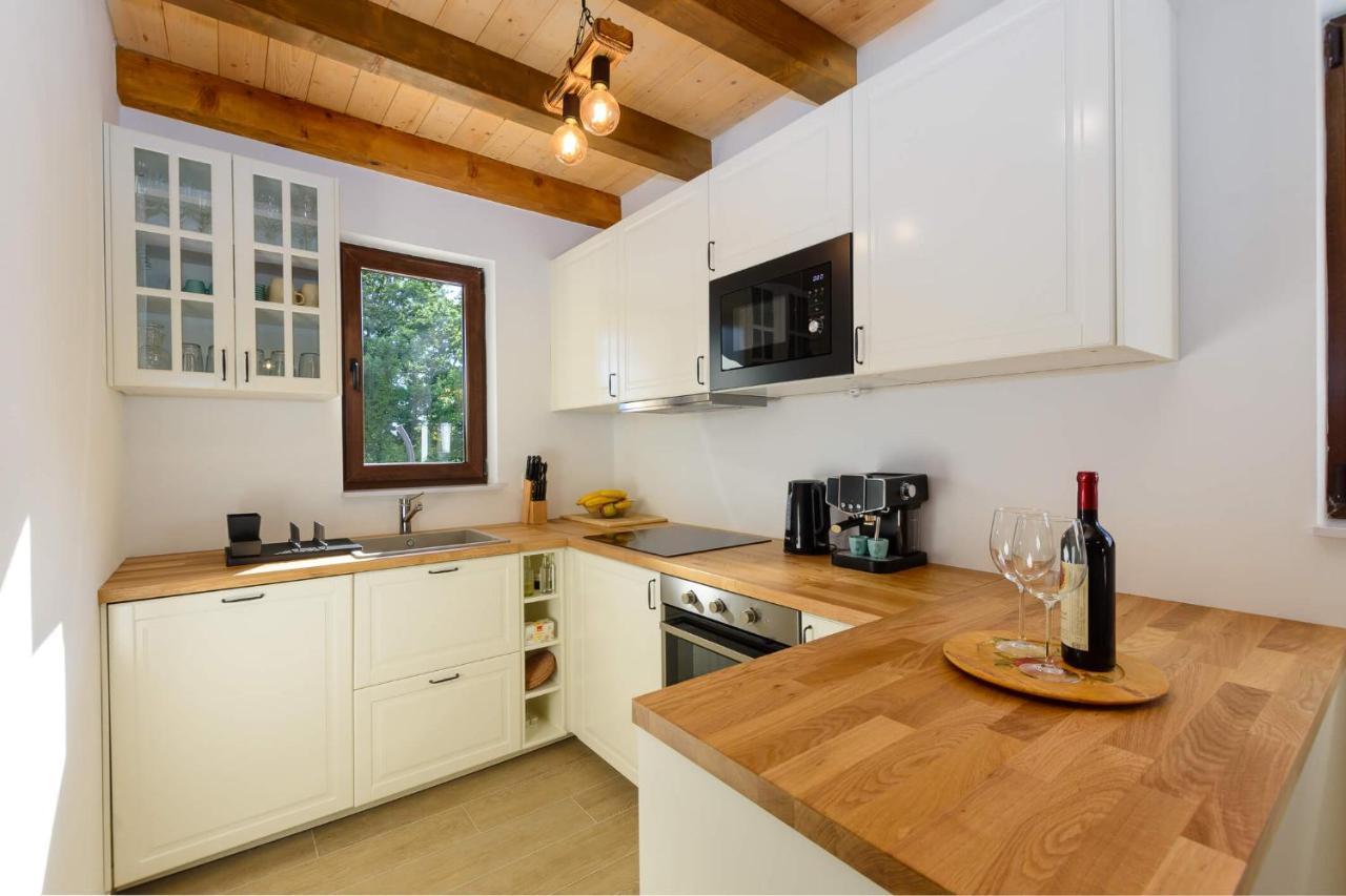 Villa David - Luxurious Secluded Villa With A Heated Pool Butkovici  Bagian luar foto